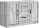 vidaXL Bufet cu sertar Sonoma gri 89 x 34, 5 x 57 cm Lemn prelucrat GartenMobel Dekor (895811) Comoda
