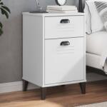 vidaXL Noptiera „VIKEN, alb, lemn masiv de pin GartenMobel Dekor (374914)