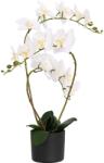 vidaXL Planta de orhidee artificiala cu ghiveci Alb 45 x 15 x 65 cm GartenMobel Dekor (42042079)