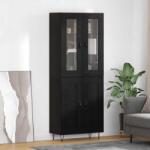 vidaXL Bufet Stejar Negru 69, 5 x 34 x 90 cm Lemn compozit GartenMobel Dekor (3402717) Comoda