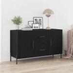 vidaXL Bufet cu sertar Stejar negru 100 x 36 x 60 cm Lemn compozit GartenMobel Dekor (862958) Comoda