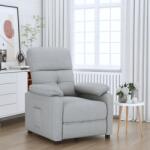 vidaXL Fotoliu rabatabil, gri deschis, material textil GartenMobel Dekor (348275)