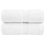 vidaXL Prosoape de baie premium SOLUND, 2 buc. , albe, 30 x 30 cm, 600 g/m2 GartenMobel Dekor (137116) Prosop