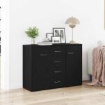 vidaXL Bufeta, stejar negru, 88x30x64 cm, lemn prelucrat GartenMobel Dekor (862446) Comoda