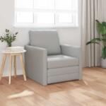 vidaXL Pat canapea Gri nori 74 x 77 x 81 cm tesatura GartenMobel Dekor (4106630) Canapea