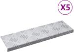 vidaXL Trepte Dreptunghiular 5 pcs Argintiu 60 x 18 x 2, 5 cm Aluminiu GartenMobel Dekor (4104232) Covor
