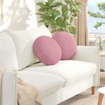 vidaXL Perne de Sezut 2 pcs Roz Ø 40 x 13 cm Catifea GartenMobel Dekor (42014141)
