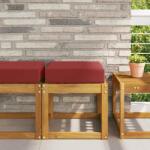 vidaXL Perna de Sezut pentru Exterior bordo 40 x 40 x 8 cm GartenMobel Dekor (900940)
