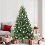 vidaXL Brad de Craciun artificial cu 300 LED Verde 180 cm PE si PVC GartenMobel Dekor (3397554)