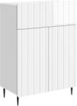 vidaXL Bufet Alb foarte lucios 66 x 34, 5 x 92 cm Lemn prelucrat GartenMobel Dekor (894409) Comoda