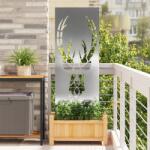 vidaXL Panou Decorativ de Gradina Argintiu 50 x 140 cm Otel inoxidabil GartenMobel Dekor (876333)