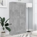 vidaXL Biblioteca, gri beton, 82, 5 x 30, 5 x 150 cm, PAL GartenMobel Dekor (802727) Biblioteca