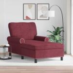 vidaXL sezlong de relaxare cu perna Rosu Vin 91 x 157 x 91 cm tesatura GartenMobel Dekor (42022933)