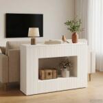 vidaXL Masa de consola Dungi Alb 101 x 29 x 74 cm Lemn prelucrat GartenMobel Dekor (899877)