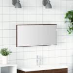 vidaXL Oglinda pentru baie Stejar brun 80 x 8.5 x 37 cm Lemn compozit GartenMobel Dekor (863305)