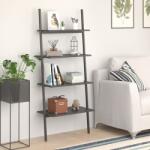 vidaXL Raft înclinat, cu 4 niveluri, negru, 64x34x150, 5 cm GartenMobel Dekor (336375) Biblioteca