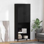 vidaXL Bufet Pe perete Stejar Negru 69, 5 x 34 x 180 cm Lemn compozit GartenMobel Dekor (3416244) Comoda