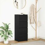 vidaXL Bufeta Stejar negru 37, 5x35x99 cm Lemn prelucrat GartenMobel Dekor (861698) Comoda