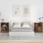 vidaXL Mese de noptiera 2 pcs Lemn vechi 49 x 36 x 61 cm Lemn compozit GartenMobel Dekor (883491)