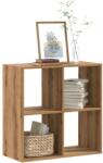 vidaXL Biblioteca, stejar artizanal, 68, 5x32x68, 5 cm, lemn prelucrat GartenMobel Dekor (852833) Biblioteca