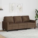 vidaXL Canapea cu 3 locuri, maro, 180 cm, material textil GartenMobel Dekor (359174) Canapea
