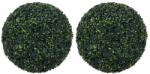 vidaXL Bile de arbusti cimisir artificiali, 2 buc. , 52 cm GartenMobel Dekor (315470)