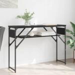 vidaXL MasaConsole Stejar Negru 105x30x75cm Lemn compozit GartenMobel Dekor (882883)