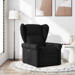 vidaXL Fotoliu rabatabil, negru, material textil GartenMobel Dekor (4015658)