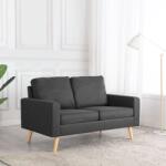 vidaXL Canapea cu 2 locuri, gri închis, material textil GartenMobel Dekor (288704) Canapea