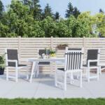 vidaXL Perne scaun cu spatar mic, 4 buc. , antracit, textil oxford GartenMobel Dekor (47549)