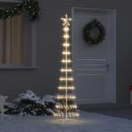 vidaXL Brad de Craciun LED Alb cald 138.5 x 138.5 x 399 cm Metal GartenMobel Dekor (42018771)