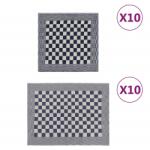 vidaXL Set de prosoape, 20 buc. , albastru si alb, bumbac GartenMobel Dekor (136289) Prosop