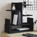 vidaXL Organizator de birou, negru, 49x20x52, 5 cm, lemn prelucrat GartenMobel Dekor (848074)