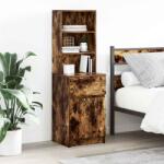 vidaXL Noptiera stejar afumat 39x35x125 cm lemn de stratificat GartenMobel Dekor (861314)
