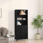 vidaXL Bufet Stejar Negru 69, 5 x 32, 5 x 180 cm Lemn compozit GartenMobel Dekor (3332504) Comoda