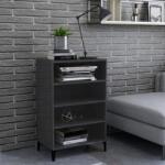vidaXL Servanta, gri extralucios, 57x35x90 cm, PAL GartenMobel Dekor (806138) Comoda