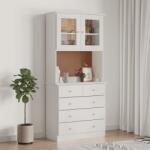vidaXL Dulap înalt ALTA, alb, 77x35x165 cm, lemn masiv de pin GartenMobel Dekor (3187780) Comoda