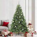 vidaXL Brad de Craciun artificial cu 300 LED Verde 210 cm PE si PVC GartenMobel Dekor (3397561)