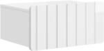 vidaXL Noptiera suspendata alb foarte lucios cu sertar, 49 x 34, 5 x 24 cm (898283)