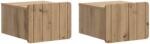 vidaXL Set 2 noptiere suspendate, stejar artizanal, lemn prelucrat (898274)