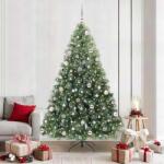 vidaXL Brad de Craciun artificial cu 300 LED Verde 210 cm PE si PVC GartenMobel Dekor (3397863)
