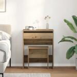 vidaXL Masa de Toaleta stejar artizanal 60 x 40 x 75 cm Lemn compozit GartenMobel Dekor (868871)