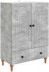 vidaXL Bufet cu sertar Gri Beton 66 x 34, 5 x 95 cm Lemn prelucrat GartenMobel Dekor (894208) Comoda