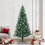 vidaXL Pom de Craciun artificial pre-iluminat cu 300 LED Verde 240 cm GartenMobel Dekor (3396791)