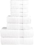 vidaXL Set de prosoape premium SOLUND, 8 piese, alb, 600 g/m2 GartenMobel Dekor (137536) Prosop