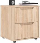 vidaXL Noptiera "VISNES" Stejar Sonoma 45x40x50 cm Lemn prelucrat GartenMobel Dekor (4108283)