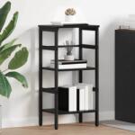 vidaXL Raft pentru carti Stejar Negru 40 x 29, 5 x 81 cm Lemn compozit GartenMobel Dekor (883898) Biblioteca