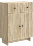 vidaXL Bufet cu sertar Stejar Sonoma 66 x 34, 5 x 90 cm Lemn prelucrat GartenMobel Dekor (893947) Comoda