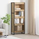 vidaXL Dulap pentru carti Stejar artizanal 80 x 30 x 155 cm GartenMobel Dekor (886401) Biblioteca