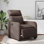 vidaXL Fotoliu rabatabil electric, maro, piele ecologica GartenMobel Dekor (3206737)